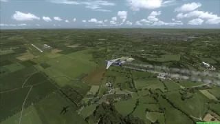 ANTONOV AN225 Engine Fire landing in Kassel Calden