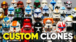 All My LEGO Star Wars Custom Clone Troopers Collection | Все Мои Кастомные ЛЕГО Клоны | Коллекция
