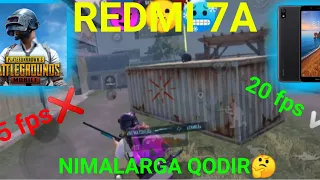 Redmi 7A PUBG TEST (part 2) . Redmi 7A nimaga qodir🤔