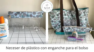 Tutorial costura: ¿Cómo hacer un neceser de plástico? Con cordón para engancharlo al bolso de playa