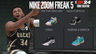 Nike ZOOM FREAK 5 NBA2K24 SHOE CREATOR PACK