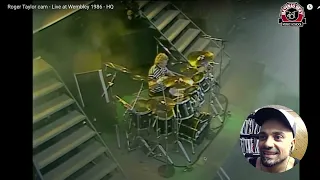 ROGER TAYLOR - batterista dei QUEEN, drumcam Wembley del 1986!!!