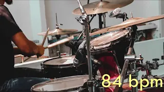 84 Bpm Drum Track Batería - Funk Beat Sixteenth note Groove