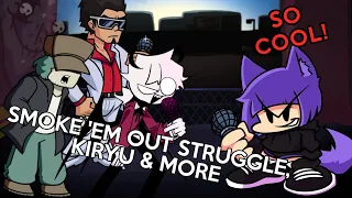 Rhythm game veteran vs. SMOKE 'EM OUT STRUGGLE, KIRYU & MORE (Friday Night Funkin Mods)