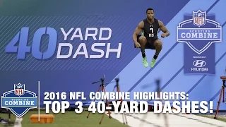 Top 3 Fastest RB 40-Yard Dashes | 2016 NFL Combine Highlights