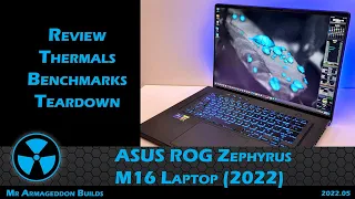 ASUS ROG Zephyrus M16 (2022) Laptop Review, Teardown, Benchmarks
