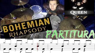 Bohemian Rhapsody - Queen | Drum Cover and Score | Hugo Zerecero