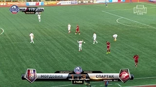 Yura Movsisyan's goal. FC Mordovia vs Spartak | RPL 2014/15
