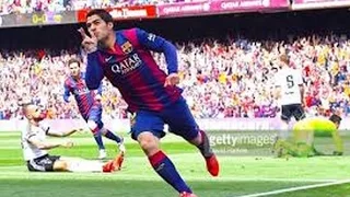 Barcelona Vs Valencia 2015 - Luiz Suarez Beauty Goal