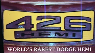 RAREST Dodge Hemi Ever Produced - 1 of 2 - Don Garlits Owns 1 - I filmed the other in a 2006 Auction