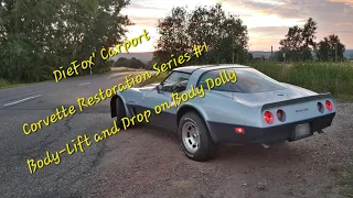 Corvette Restoration Series #1 Body-Lift and Drop on Body Dolly
