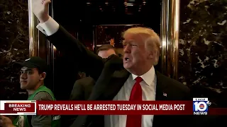 Trump announces he'll be arrested Tuesday through social media post