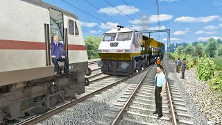 EMERGENCY TRAIN STOPS ! Two Train on Same track Due to Track & Signal Fault | Train Simulator