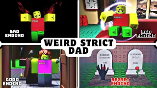 Weird Strict Dad - All Endings | Chapter 1 and Chapter 2 | Roblox
