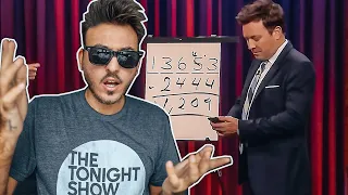 Magician Reacts To CRAZY Trick on Jimmy Fallon