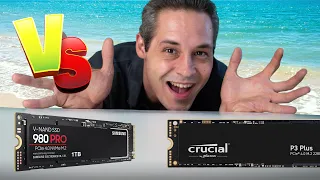 Samsung 980 Pro VS Crucial P3 Plus - BENCHMARK