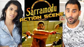 SARRAINODU FIGHT SCENE REACTION!!! | Allu Arjun | Best Action Scene | Hindi Dubbed Climax Scene