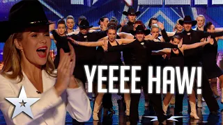 LEGENDARY line dancing with CountryVive! | Audition | BGT Series 8