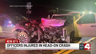 Two North County officers injured in overnight crash in Dellwood