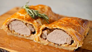 Amazing pork tenderloin in puff pastry! This is how it is cooked in a five-star restaurant
