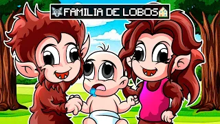 ¡BEBE NOOB TIENE UNA FAMILIA DE HOMBRES LOBO! 🐺😱 BEBE NOOB ES UN LOBO EN MINECRAFT ROLEPLAY