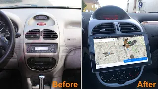 Autoradio Car Radio For Peugeot 206 2000-2016 Audio Carplay DSP Multimedia Player GPS Navigation