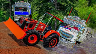 ภารกิจช่วยรถ10ล้อตกคลองจะขึ้นได้ไหม!! - Farming simulator 19