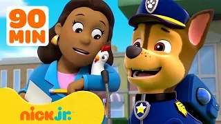 Paw Patrol | ¡Marshal de PAW Patrol rescata al alcalde Goodway! | 90 minutos | Nick Jr. en Español