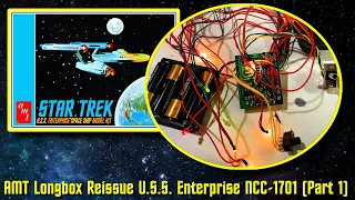 AMT STAR TREK U.S.S. Enterprise 1:650 Scale Longbox Reissue Build (Part 1)