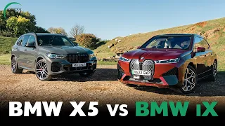 BMW X5 vs BMW iX | Internal Combustion vs Electric | The Same but Different (4K) 2022