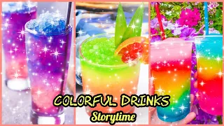 🌈 Colorful drinks recipe & storytime| 😱😮