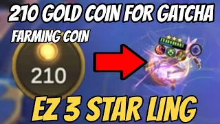 210 GOLD UNLIMITED ROLL HYPER LING BINTANG 3 ! MAGIC CHESS MOBILE LEGENDS