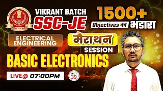 39- Basic Electronics, SSC-JE Electrical Engg. Objectives by Raman Sir, Vikrant Batch For SSC-JE