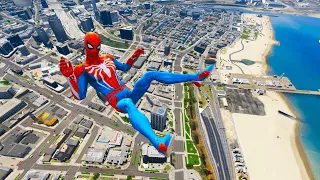 GTA 5 SPIDERMAN RAGDOLLS |  GTA V SPIDERMAN Ragdolls 4k Compilations funny moments jumps/fails ep32