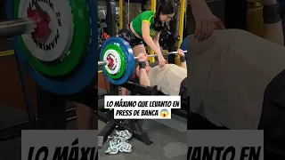 Esto es lo máximo que levanto en press de banca #gym #fitness #bodybuilding #powerlifting #gorrino