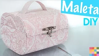 DIY - Caixa Organizadora Maleta | Feita com caixa de sapato