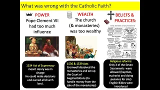 L16 Yr 11 'By 1540 England was a Protestant Country' How far do you agree - 16 marks