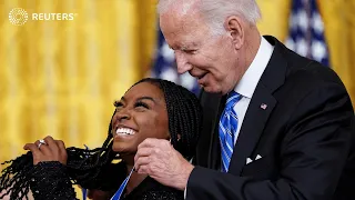 Biles, Rapinoe, late Sen. McCain awarded Presidential Medal of Freedom