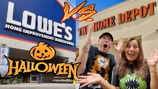 2023 Lowe's VS Home Depot Halloween Decorations, Merch | FULL HALLOWEEN DISPLAY!