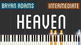 Bryan Adams - Heaven Piano Tutorial | Intermediate