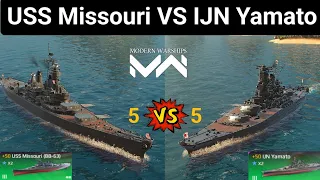 5. Missouri Vs 5. Yamato - Modern Warships