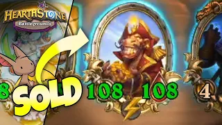 WE SOLD A 108/108 Goldgrubber For a 2/2... ft. Zalae | Firebat Hearthstone Battlegrounds