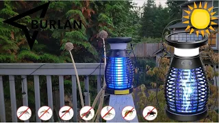 Burlan Solar Bug Zapper | 3 In 1 Rechargeable Zapper With Lantern