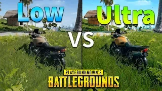 PUBG Low vs Ultra Settings (Graphics and FPS Comparison)