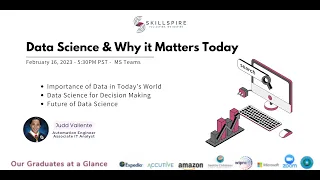 Data Science and Why it Matters Today - Skillspire Workshop