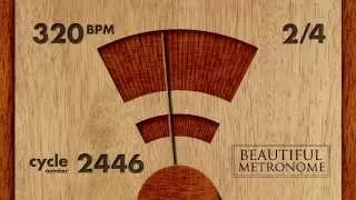 320 BPM 2/4 Wood Metronome HD