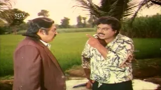 Ambarish Strictly Warns Vajramuni In Farmers Matter | Mandyada Gandu Kannada Movie Scene