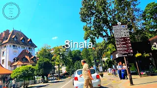 Driving in Sinaia , The Carpathian Mountains in Romania...