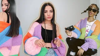 Knitting the Daphne Chunky Knit Cardigan | VLOG