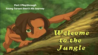 Disney's Tarzan PS1 Playthrough Part 1 - Level 1 Welcome To The Jungle